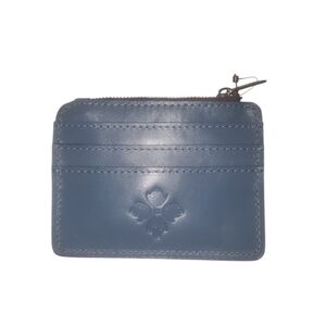 PATRICIA NASH Cassis ID Card Case Wallet - Vintage Distressed Safflower Blue